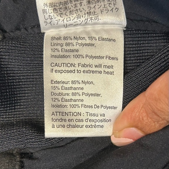 Obermeyer Cloud Nine Ski Pants Sz 4 Black Fleece Insulated Cold Winter Pants - Picture 13 of 14